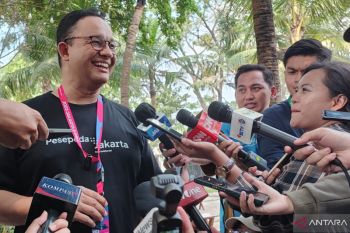 Anies Baswedan dan keluarga nonton Formula E Jakarta 2023
