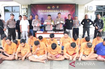 Polres Lampung Timur tangkap 27 tersangka pelaku kejahatan