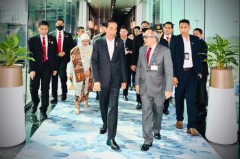 Presiden Jokowi tiba di Singapura untuk menjadi pembicara di Ecosperity Week