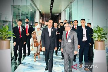 Jokowi tiba di Singapura untuk jadi pembicara di Ecosperity Week