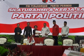 Megawati dan Hary Tanoe tanda tangani MoU politik Pemilu 2024