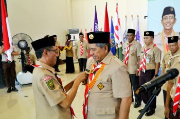 Alfedri dilantik sebagai Kamabicab Gerakan Pramuka Siak