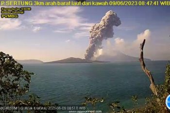 Anak Krakatau semburkan abu