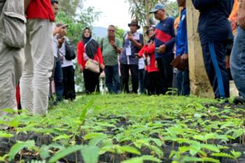 Tertarik dengan kaliandra dan ikan bilih, peserta Penas XVI kunjungi Semen Padang