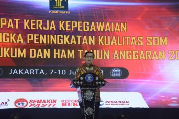 Kemenkumham bangun pola pikir SDM sebagai pelayan masyarakat