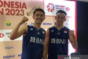 Indonesia Open 2023 - Fajar/Rian sempat merasa tegang tampil di hadapan penggemar di Istora