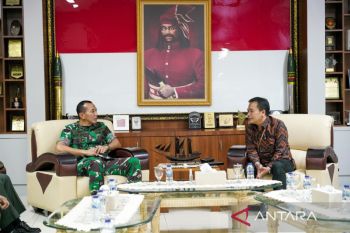 Komisioner KPU Sulsel menemui Pangdam XIV bahas Pemilu Damai 2024