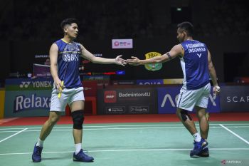 Indonesia Open 2023 - Pram/Yere kalahkan  The Daddies yang lebih berpengalaman