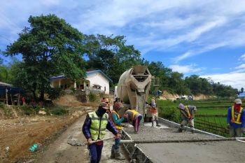 Pemprov Sulsel melanjutkan rekonstruksi jalan ruas Minasatene di Pangkep