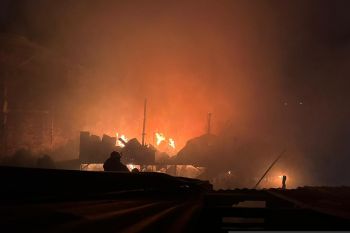 Belasan rumah terbakar di Jalan Andi Djemma Kota Makassar
