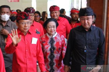 Megawati dan Ganjar hadiri konsolidasi PDIP di Provinsi Bali