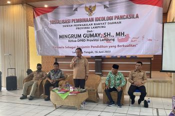 Mingrum Gumay : Pembinaan ideologi Pancasila dapat memberikan motivasi anak untuk maju