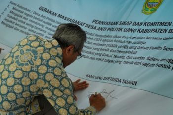 Bupati Bantul mendukung budaya antipolitik uang di masyarakat