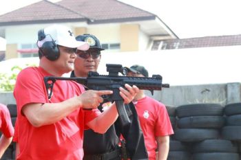 Polda Jateng gelar lomba  menembak HUT Bhayangkara