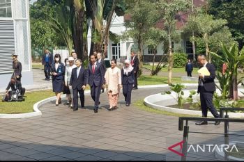 Presiden Jokowi menerima kunjungan kenegaraan kaisar dan permaisuri Jepang
