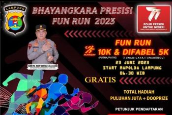 Polda Lampung gelar Bhayangkara Run Presisi 2023