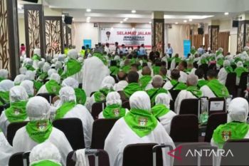393 JCH dari tiga daerah di Sulsel masuk pemondokan asrama haji