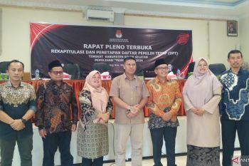 KPU Solok Selatan tetapkan DPT 129.428 orang