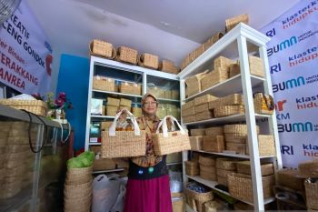 Eceng gondok membuka tabir perempuan berkarya