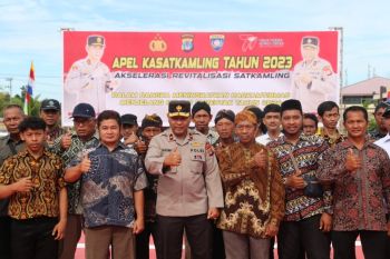 Jelang Pemilu 2024, Polda Kaltara gelar Apel Kasatkamling