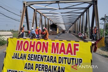 Jembatan Kencing di Jalan Lingkar Selatan Kudus diperbaiki