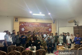 KPU Kendari tetapkan 238.205 DPT pada Pemilu 2024