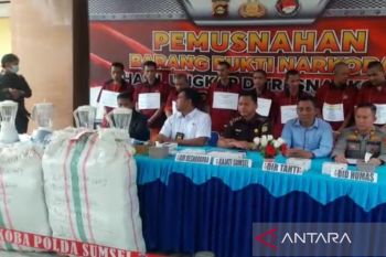 70,8 kg ganja tujuan edar Jakarta dimusnahkan
