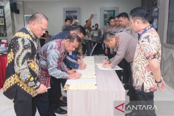 Polda Sulsel teken nota kesepakatan dengan berbagai instansi terkait TPPO