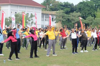 Bangun sinergitas, Polda Riau gelar olahraga bersama Forkopimda