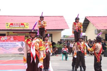 Polres Tarakan Menggelar Lomba Ketangkasan Baris Berbaris