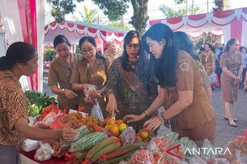 Bapanas menggelar gerakan pangan murah di Kabupaten Bangli Bali