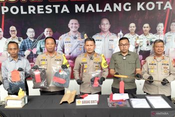 Empat orang pelaku pembunuhan di Kota Malang ditangkap polisi