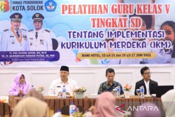 Wali Kota Solok minta sekolah agar terapkan kurikulum merdeka