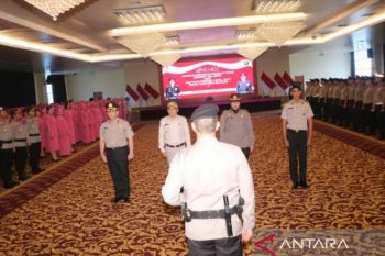Jelang HUT ke-77 Bhayangkara 563 anggota Polda Sumsel lapor naik pangkat