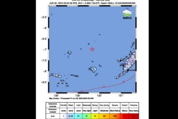Gempa tektonik landa di Laut Banda Maluku
