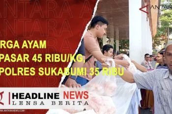 Polres Sukabumi gelar bazar murah ayam potong