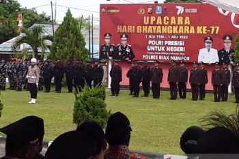 Polres Biak pastikan anggota Polri menjaga netralitas pemilu