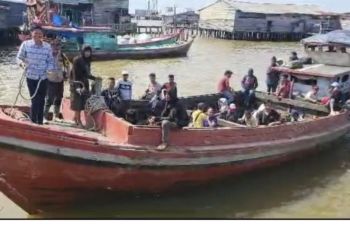 Polres Rohil mengamankan 51 PMI dari Malaysia hendak pulang ke Sumut