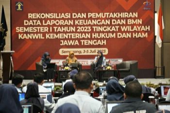 Kemenkumham Jateng gelar pemutakhiran data laporan keuangan
