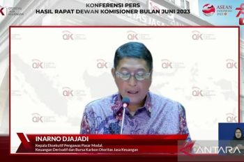 OJK catat dana di pasar modal Indonesia terhimpun Rp184,13 triliun di Juni 2023