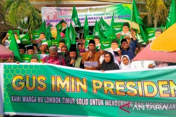 Ribuan santri NU di NTB mendeklarasikan bacapres Muhaimin Iskandar