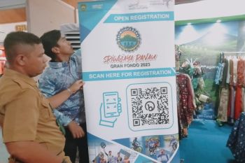 Sosialisasi Sriwijaya Ranau Grand Fondo 2023 di ajang Harganas ke-30