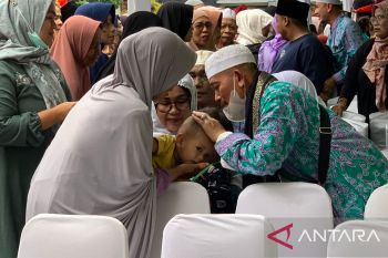 Jamaah haji asal Serang tiba, satu orang meninggal dunia