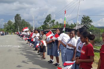 Siswa dan guru di Jayapura antusias sambut Presiden Jokowi