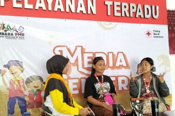 Penyandang tunarungu dari kontingen Bali mengikuti Jumbara PMR 2023