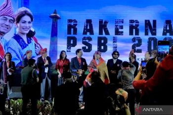 Menhan Prabowo Subianto sebut kritik itu baik saat buka Rakernas PSBI