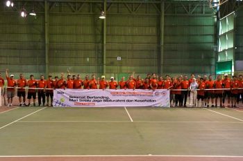 Rangkaian HUT ke-65 pengambilalihan Pabrik, Semen Padang gelar "one day tennis competition"
