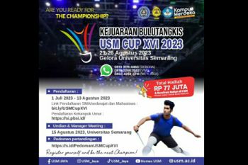 USM Cup XVI 2023 berhadiah Rp77 juta, inilah nomor yang dipertandingkan