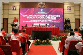 Hantor: Evaluasi penting untuk ukur capaian kinerja Kemenkumham Jateng