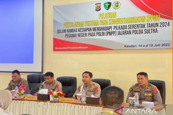 Biddokkes Polda Sulawesi Tenggara perkuat kemampuan personel hadapi Pemilu 2024